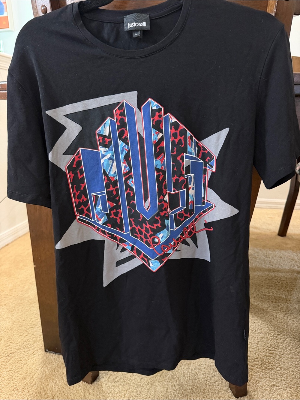 Just Cavalli - Kids Graphic Tee - Size L